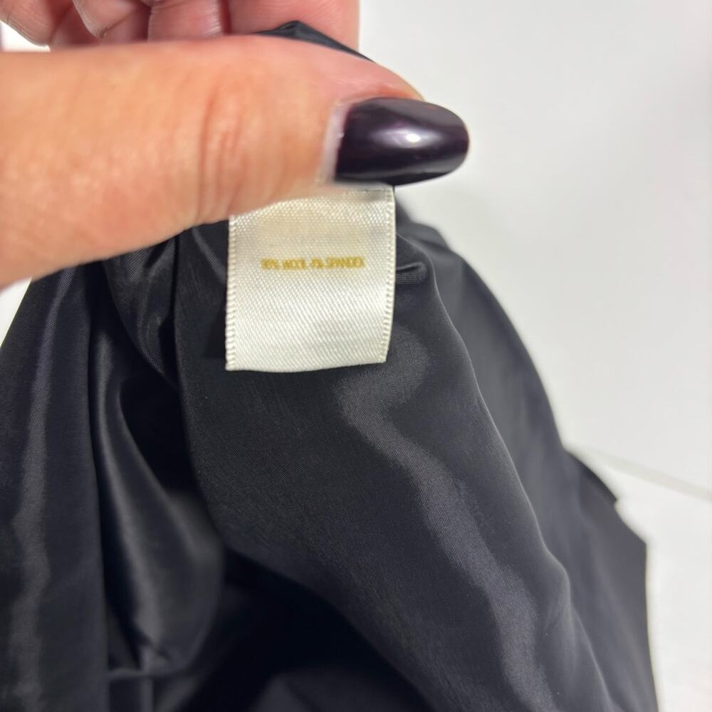 Kate Spade Timeless Black Wool Pencil Skirt with Back Bow Detail Size 2 D0063 - Picture 6 of 8